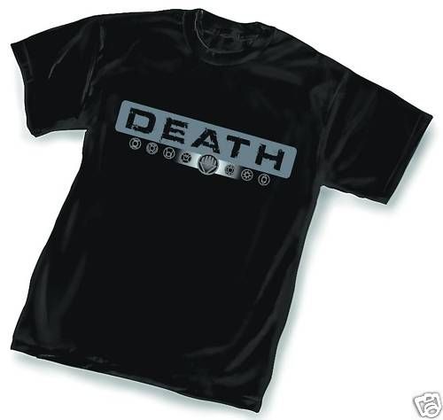 SHIRT BLACK LANTERN DEATH T/S Blackest Night NEW  