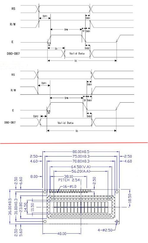 New Character LCD Module Display LCM 1602 16X2 HD44780 Blue Blacklight 