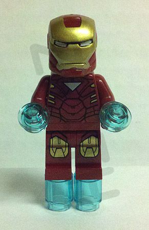 Lego Super Heroes   Marvel Universe   Iron Man minifig with triangular 