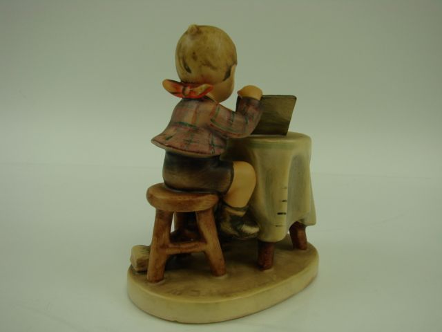   Boy Reading Book 305 Vee Bee Goebel Makers Mark 1955 5 tall Figurine