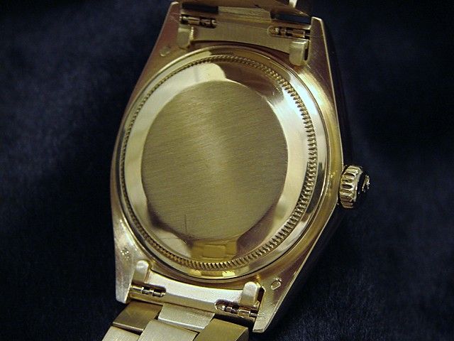 MENS ROLEX 18K GOLD DAY DATE PRESIDENT QUICKSET WATCH  