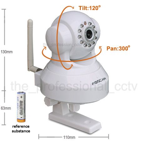 2xFoscam CCTV WiFi Wireless Pan/Tilt IP Cameras FI8918W  