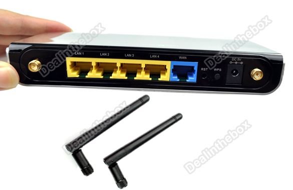 300Mbps Wireless N WiFi Broadband Modem Router 4 Lan Ports 