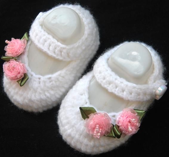 Mary Jane Newborn baby girl reborn doll booties  