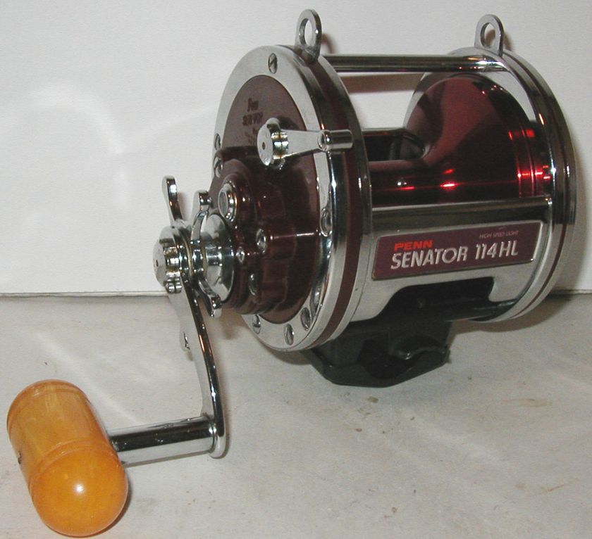   Anniversary 6/0 SENATOR 114H FISHING REEL~RED SPOOL&NEWELL BASE~MINTY