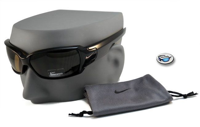 NEW $140 NIKE NIX SUNGLASSES EV0302 222 DARK OAK / BROWN  