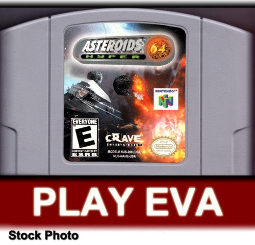 ASTEROIDS HYPER 64 Nintendo 64 N64 Game Asteroid  