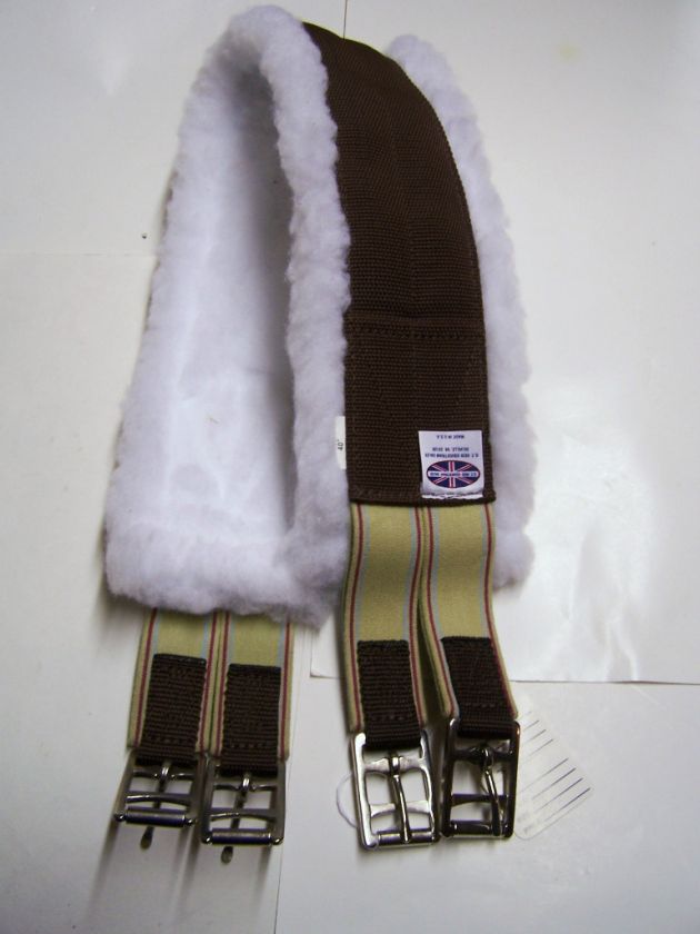 NYLON HORSE GIRTH COTTON LINED DBL BILLET NWT 40 46 54  