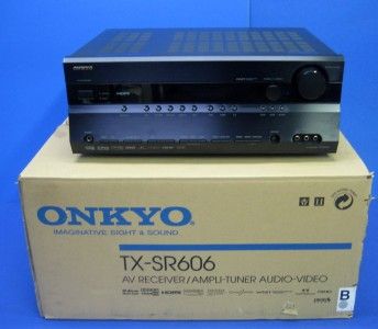 Onkyo TX SR606 AV Receiver Ampli Tuner, Audio Video, Sirius Ready w 