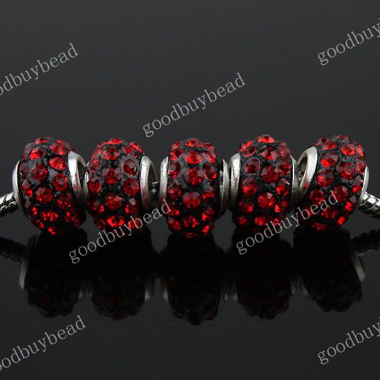   EUROPEAN BIG HOLE CHARM BEADS FINDINGS WHOLESALE FIT BRACELET  