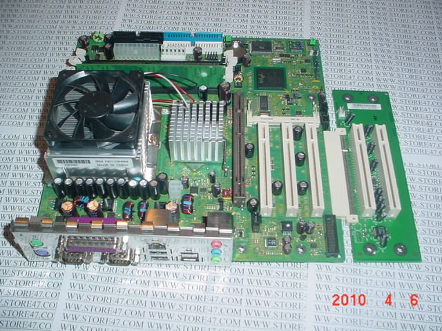    IBM Intellistation M PRO Motherboard, fan, heatsink and CPU marked