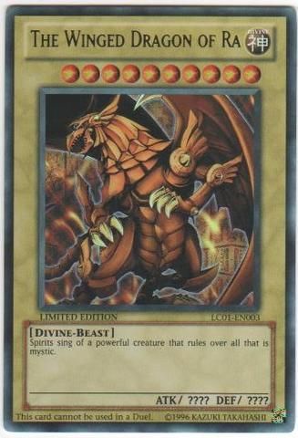 The Winged Dragon of Ra LC01 EN003 Unl. Yugioh  