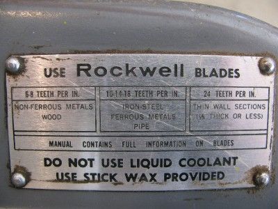 Rockwell / Porter Cable, Porta Band Saw Model 725 EXTRA HEAVY DUTY 2 