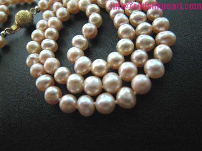   pearl colour pink shape potato pearl size mm approx 6 0 7 0mm length