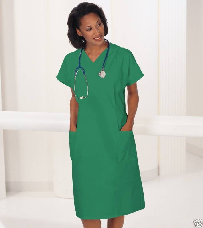 Three Scrub Dress Green  