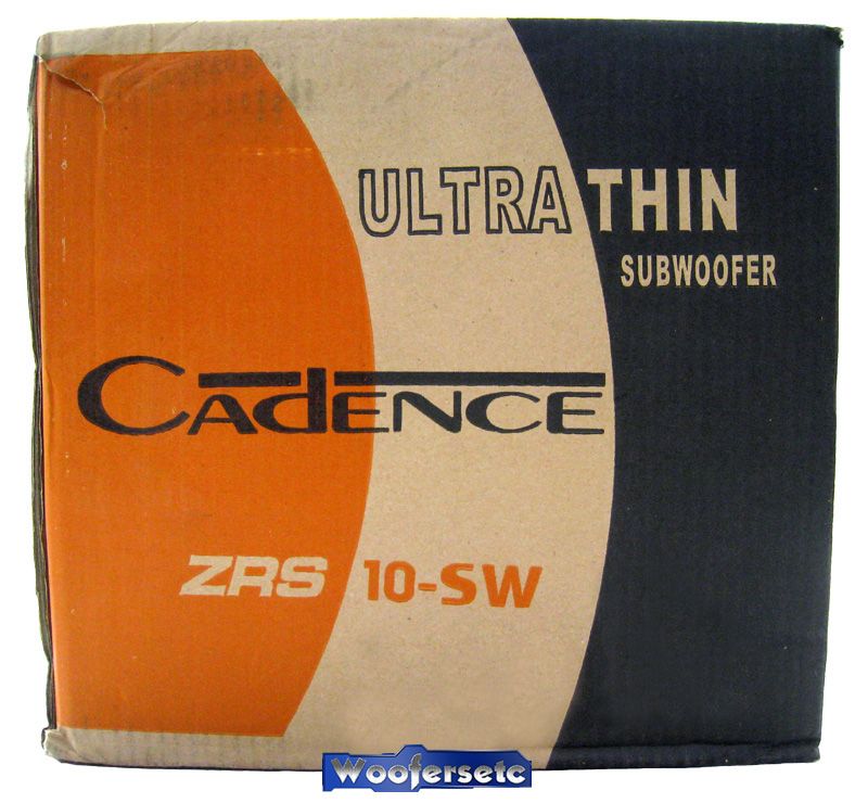 ZRS10 SW4 CADENCE 10 SVC 4 OHM SHALLOW MOUNT SUBWOOFER  