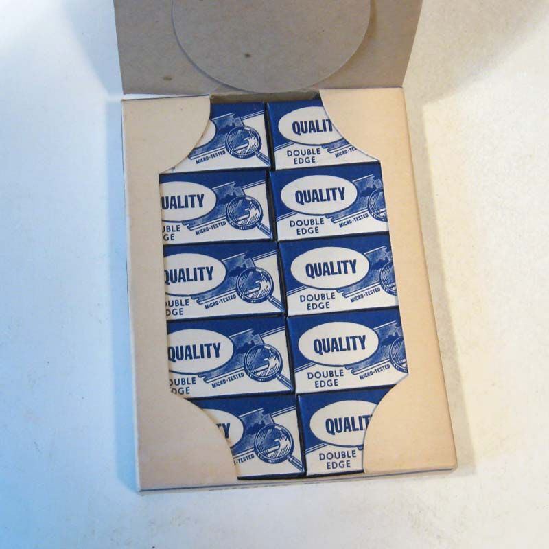 Vintage Full Store Display QUALITY Razor Blades Unused  