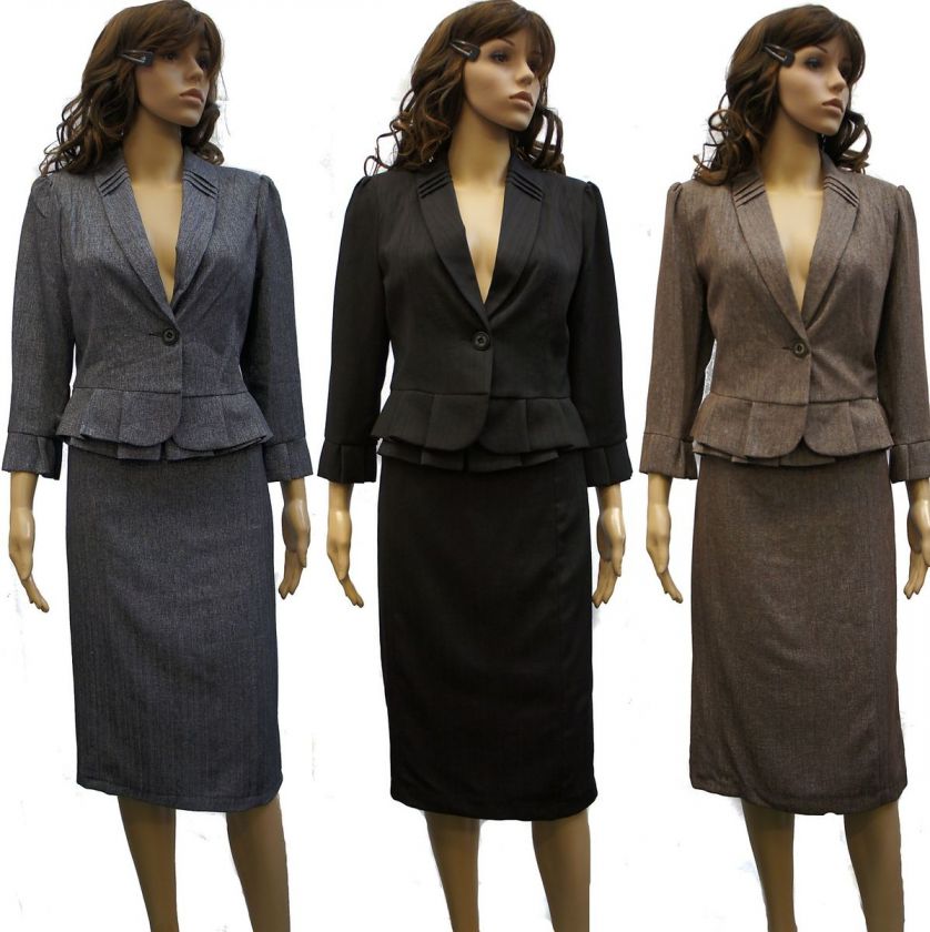 LADIES STRAIGHT SKIRT SUIT ~ [UK Size 10   22]  