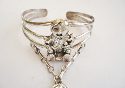 CAROL FELLEY Sterling Silver STORYTELLER Style Slave Bracelet  