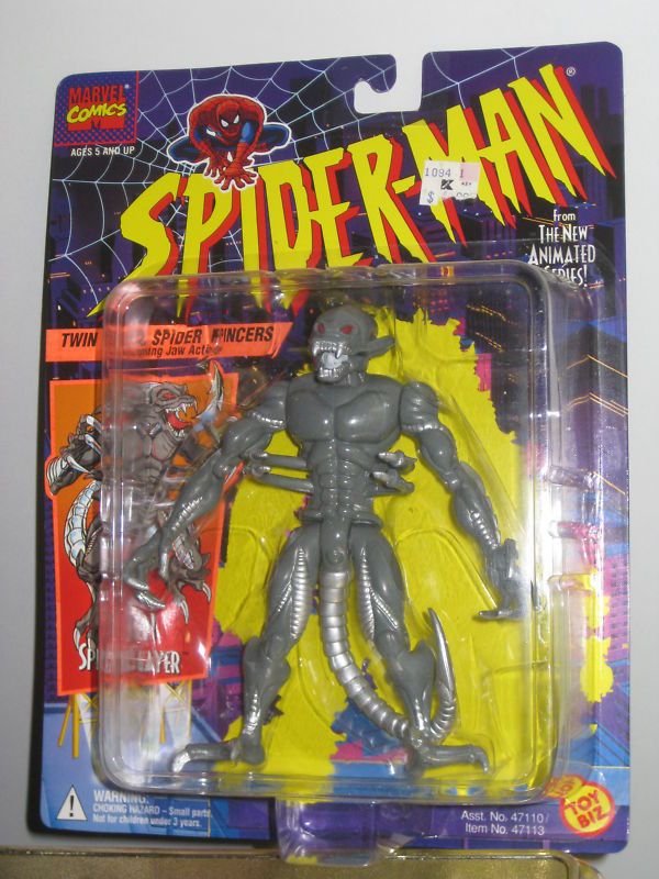 SPIDER MAN ANIMATED ALIEN SPIDER SLAYER FIGURE TOY BIZ  