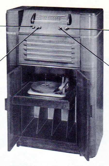 1948 TRUETONE D1752 PHONOGRAPH RADIO SERVICE MANUAL  