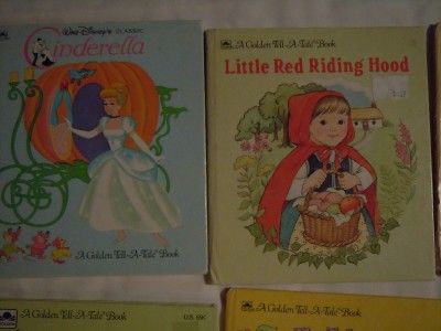 LOT OF 10 GOLDEN TELL A TALE BOOKS CHILDRENS BOOKS VINTAGE GOLDEN 