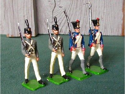 Miniature Parade, 4 Pewter, 2 French 1810,2 West Point  