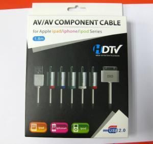 NEW 1.8 HD AV Cable Cord Connection to HD TV for iPad iPad 2 iPhone 4 